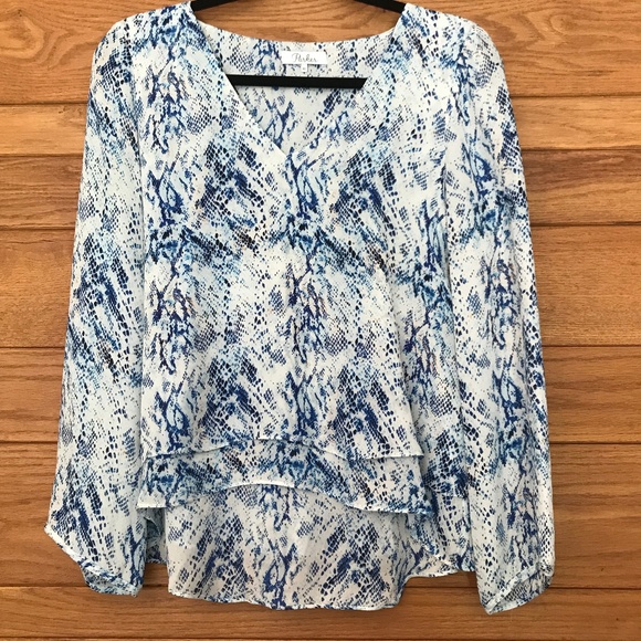 Parker silk Duncan snake print blouse - Picture 3 of 7